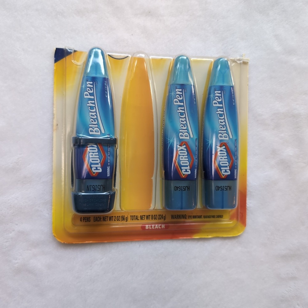 Clorox Bleach Pen Dual Tip Gel Discontinued - 3 pack NOS Unused